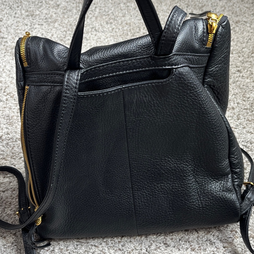 HOBO Black Leather Backpack - Picture 12 of 13